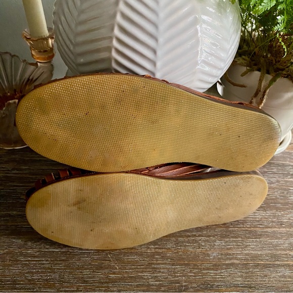 Nisolo Huarache Leather Braided Sandal Shoe Burnt Sienna Womens‎ 8 Brown Tan EUC - Picture 8 of 15